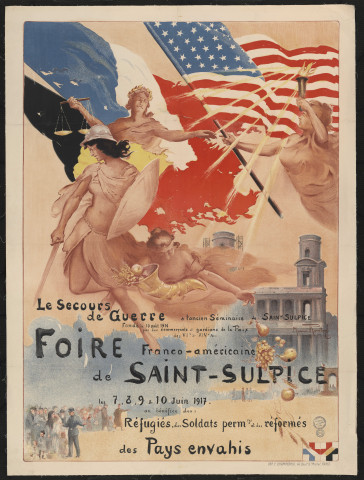 Le secours de guerre : foire franco-américaine de Saint-Sulpice