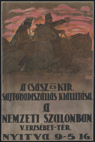 A csász és kir sajtohadiszallas kiallitasa a nemzeti szalonban