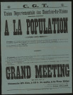 A la population : grand meeting
