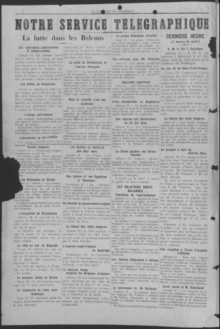 1915 - Le courrier de Salonique
