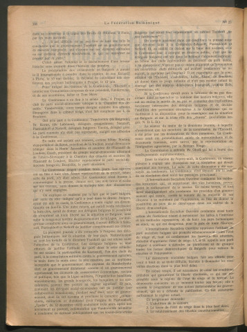 Juillet 1925 - La Fédération balkanique