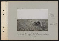 Méry (près). Position de batterie du 8e RAC avant l'attaque allemande sur Méry du 9 juin