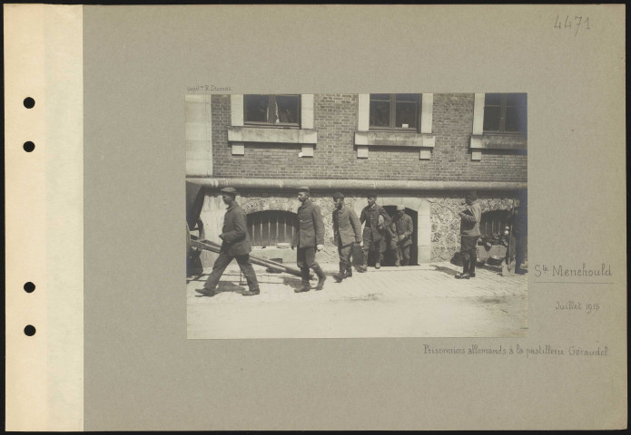 Sainte-Menehould. Prisonniers allemands à la pastillerie Géraudel