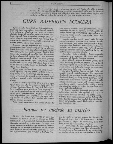 Alderdi (1958 : n° 130-141). Sous-Titre : Boletín del Partido nacionalista vasco