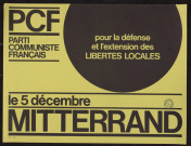 Pour la défense et l'extension des libertés locales : Mitterrand