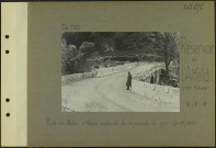 Réservoir de l'Alfeld (Près Sewen). Route du Ballon d'Alsace construite par la 7e armée en 1917. Le premier pont