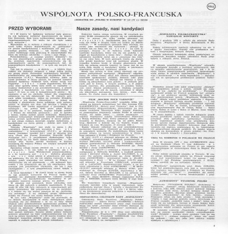Polska w Europie (1977 ; n°1-12)  Autre titre : La Pologne en Europe