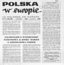 Polska w Europie (1974 ; n°1-10)  Autre titre : La Pologne en Europe
