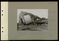 Aniche (Compagnie des mines d'). Sud de Lallain. Fosse Bonnel détruite par les Allemands. Le château d'eau et les chaudières