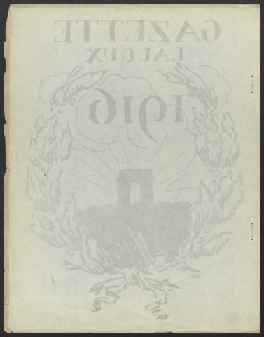 Gazette Laloux - Année 1916 fascicule 7, 8, 9,