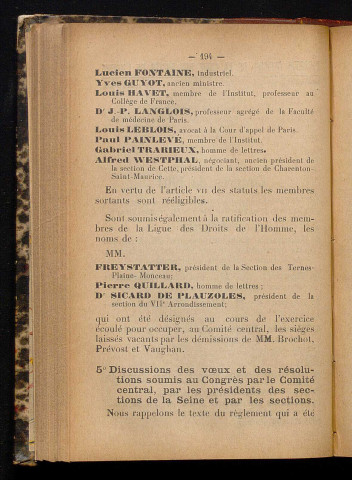 Mars 1904 - Bulletin officiel de la Ligue des Droits de l'Homme