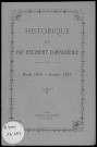 Historique du 240ème régiment d'infanterie