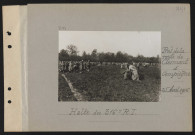 Près de la route de Clermont à Compiègne. Halte du 316e RI