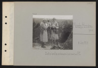 Monchy-Humières (près de). Chef de bataillon de chasseurs à pied devant son PC