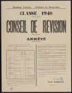 Classe 1940 : conseil de révision