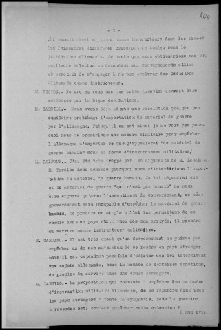 Conversation du samedi 19 avril 1919 à 15h. Sous-Titre : Conférences de la paix