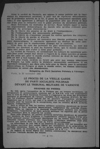 Bulletin officiel du Parti Socialiste Polonais (1949: n°7)