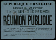 Circonscrpition de Tourcoing : Réunion publique
