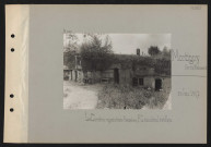 Montigny (nord de Machemont). Les carrières : organisations françaises ; PC d'un colonel d'artillerie