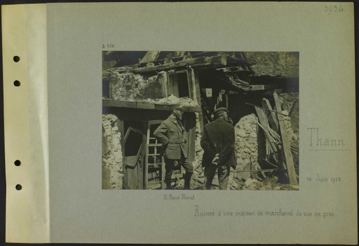 Thann. Ruines d'une maison de marchand de vin en gros