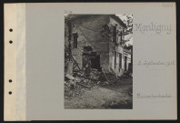 Montigny. Maison bombardée