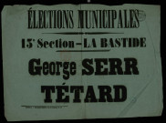 Elections Municipales : George Serr Tétard
