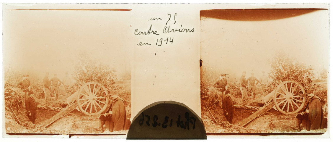 Un 75 contre avion en 1914