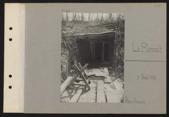 Le Plémont. Abri allemand