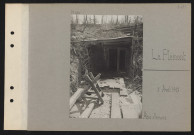 Le Plémont. Abri allemand