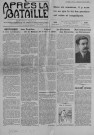 Après la bataille (1920 : n° 61). Sous-Titre : Bulletin officiel hebdomadaire de l’Union fédérale des associations françaises des mutilés réformés…