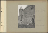 Saint-Juvin. L'église bombardée