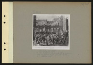 Révolution de 1830. Le duc d'Orléans, lieutenant-général du royaume, sort du Palais Royal pour se rendre à l'Hôtel-de-ville