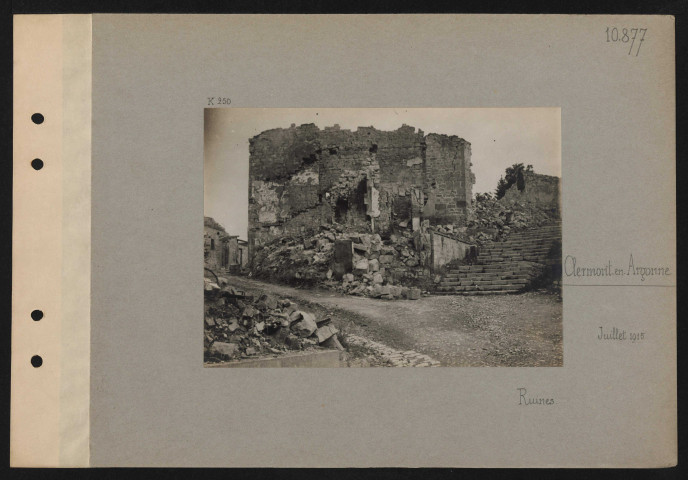 Clermont-en-Argonne. Ruines
