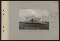 Le Plessis-Belleville. École d'entraînement. Biplan Sopwith, biplace d'observation