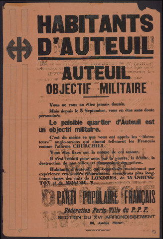 Auteuil : objectif militaire