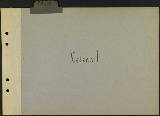 Intercalaire "Metzeral"