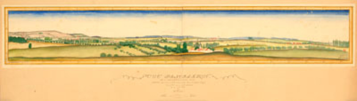 Vue panoramique de l'observatoire 3098 (Bois de Chenicourt, S.E. de Nomény), juin 1916