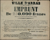Emprunt De 250,000 francs Autorisé par décret du 23 Novembre 1870