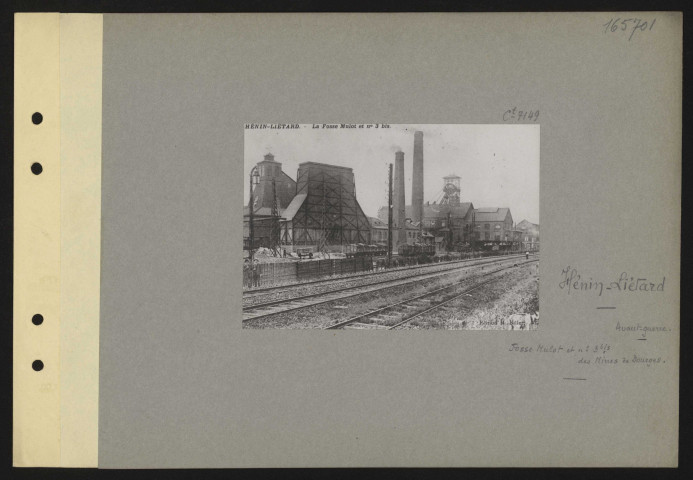 Hénin-Liétard. Fosse Mulot et n° 3 bis des mines de Dourges