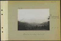 Metzeral. Panorama du village bombardé