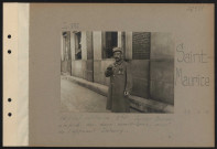 Saint-Maurice. Hôpital militaire numéro 5 bis. Soldat Bravais, amputé des deux avant-bras, muni de l'appareil Deleury