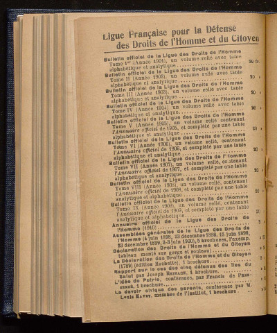 Juin 1910 - Bulletin officiel de la Ligue des Droits de l'Homme