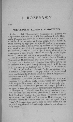Teki Historyczne (1949; Tome III, n°1-4)  Autre titre : Cahiers d'Histoire - Historical Papers