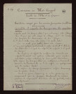 West Cappel (59) : réponses au questionnaire sur le territoire occupé par les armées françaises et alliées