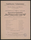 Stadttheater Valenciennes : Operetten-Gastspiel "Die Prinzessin vom Nil"