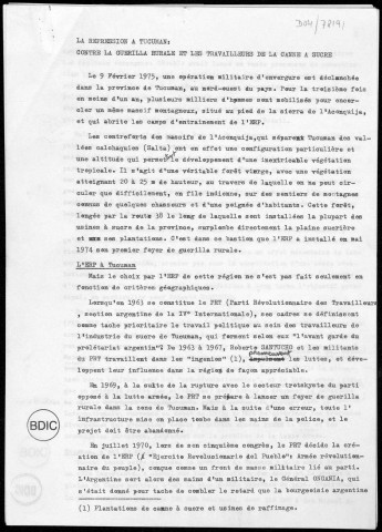 Textes originaux d'articles publiés par le CSLPA, 1975-1976.