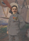 (Portrait de l' aviateur Pégoud)