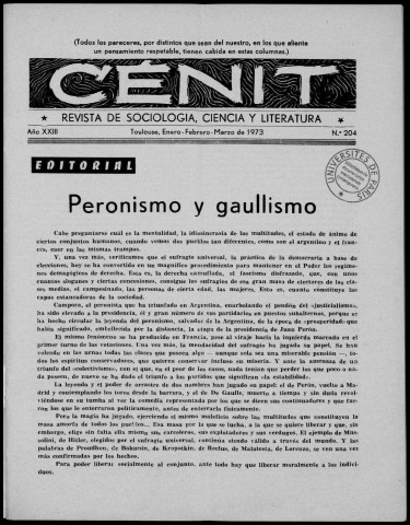 Cénit (1973 ; n° 204 - 207). Sous-Titre : Revista de sociología, ciencia y literatura