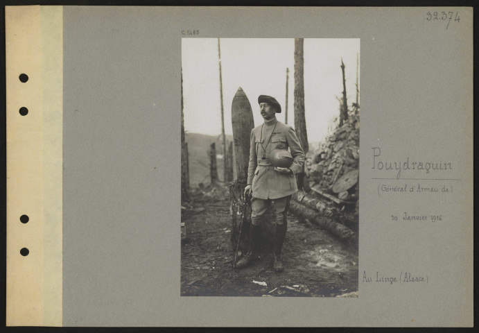 Linge (Alsace). Pouydraguin, d'Armau de (général)