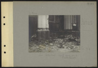Arras. La cathédrale : dégâts causés par le bombardement